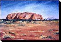 Australian outback paintings - Uluru and Kata Tjuta