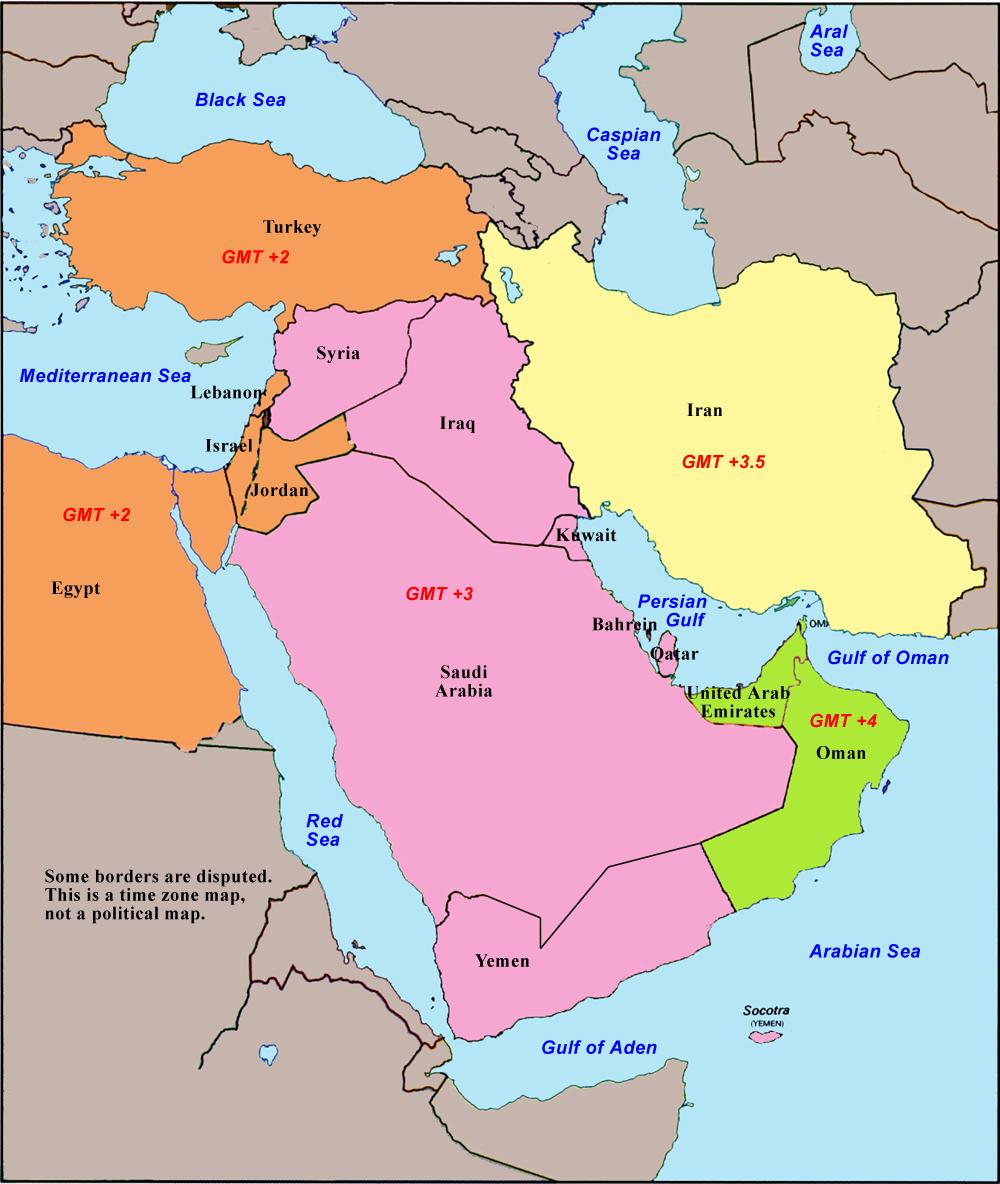 World Time Zone Map Middle East - vrogue.co
